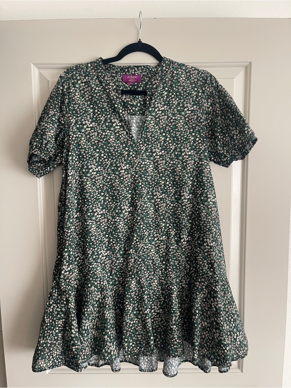 J. Crew x Liberty Floral Pop over Dress Small 100% Cotton